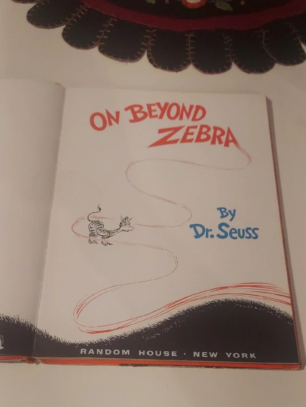 On Beyond Zebra! By Dr. Seuss - First Edition Hardcover Book